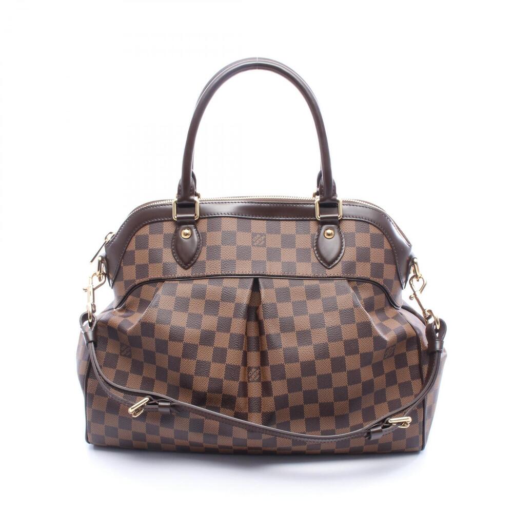 Louis Vuitton Trevi Handbag canvas leather Damier brown